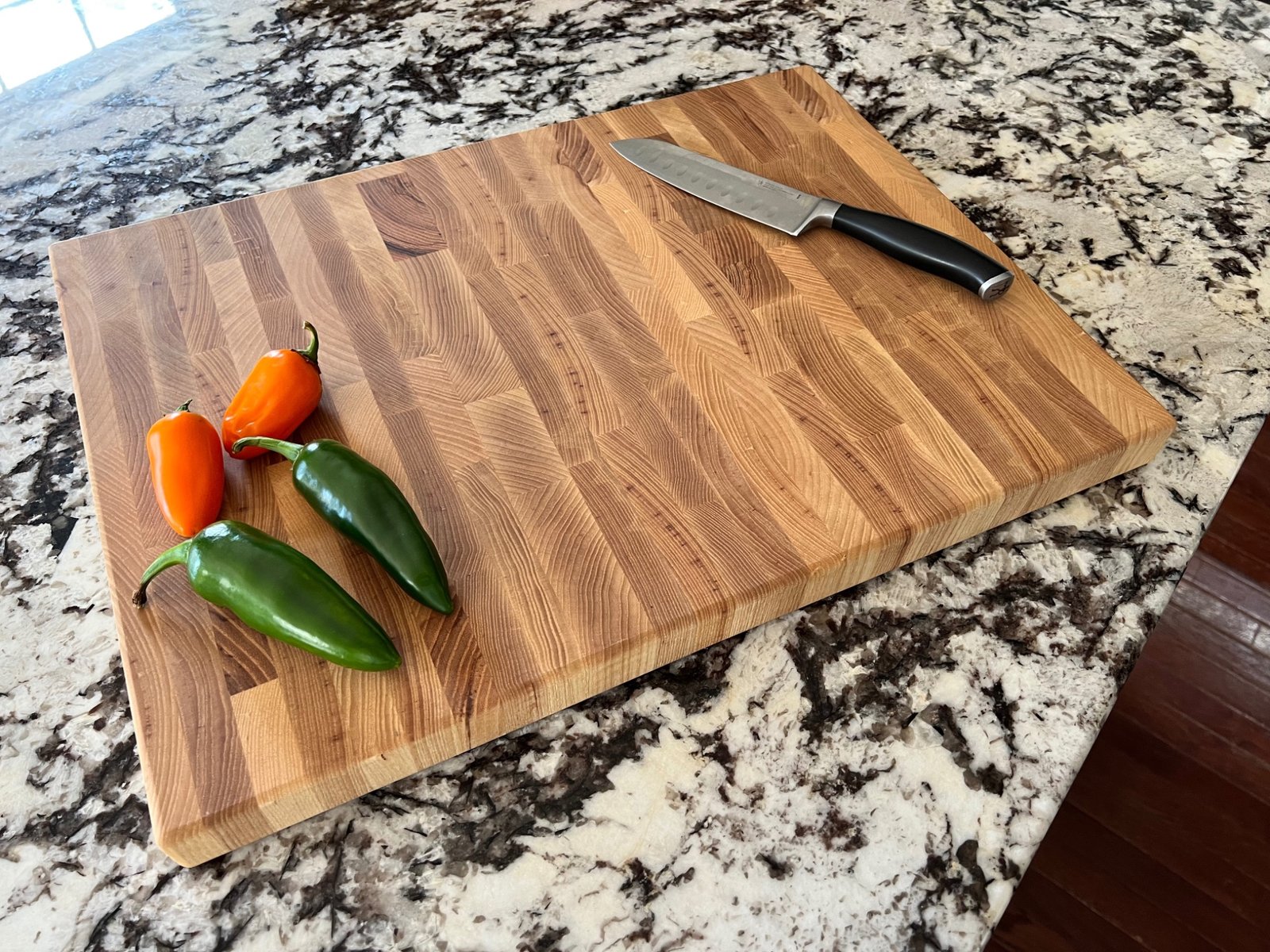 Patterned End Grain Cutting Board